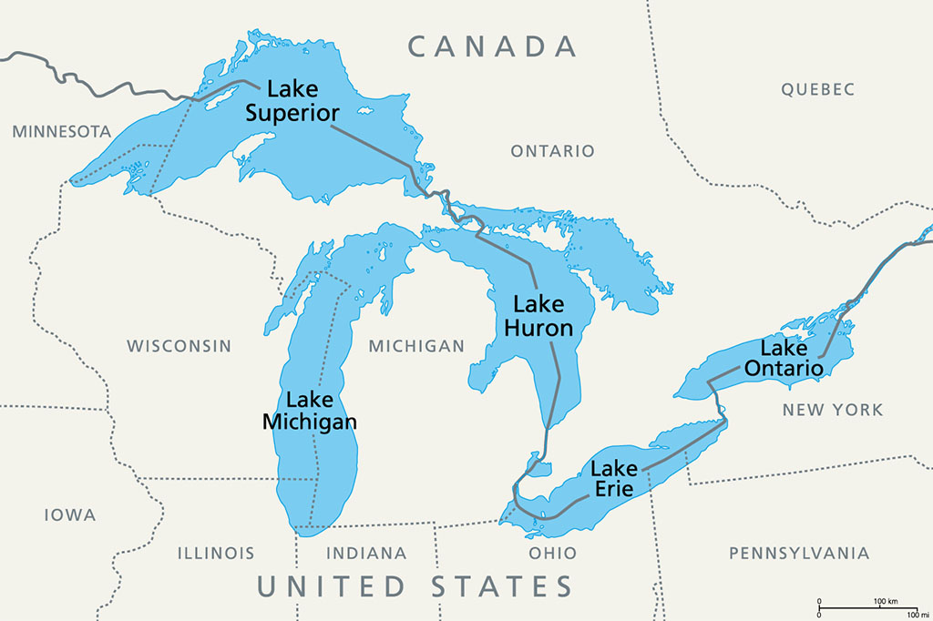Great Lakes Map