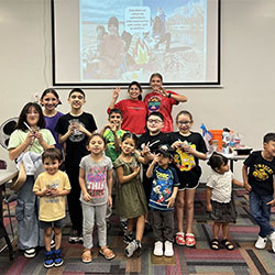 EAS Master’s Students Host Hands-On Event for Elementary School Students